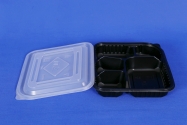 American black five-compartment lunch box A-1