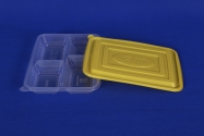 Evenly divided four-compartment lunch box C-1