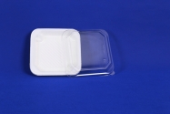 Octagonal white cardboard square box (G-10)